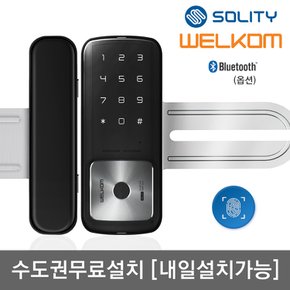 수도권설치 WG-30B 양문형 지문인식 유리문용 블루투스(옵션) 번호키 현관문디지털도어락 도어록