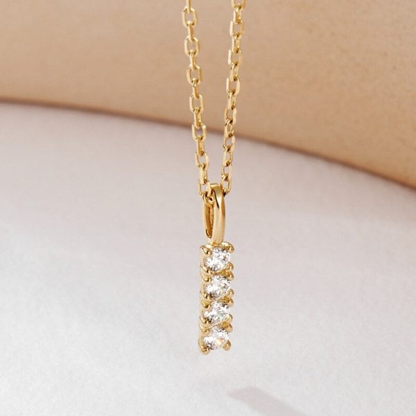 [비앤비골드] 14K 미니 큐빅 스틱 펜던트 S JAP41848