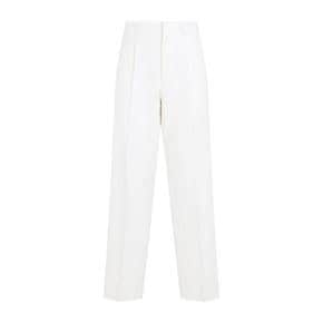 24FW 에르메네질도제냐 스트레이트 팬츠 RUEI29A8 TP49 N01 BIANCO NATURALE UNITO