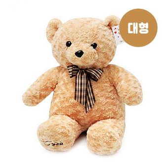 오너클랜 토토리본베어인형 브라운-대형(68cm)