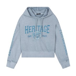 여성 루즈핏 HERITAGE 아트웍 후드 티셔츠(B243TS530P)