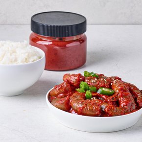 매콤하게 버무린 양념새우장 400g