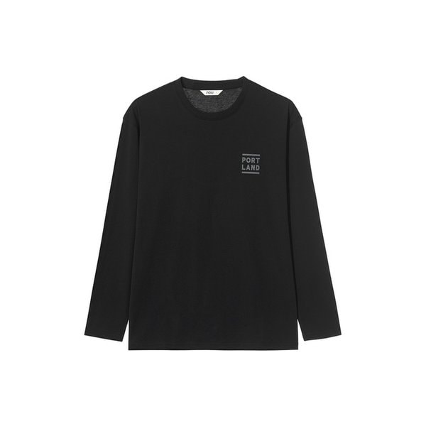 포틀랜드 롱슬리브 티셔츠 Black
