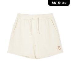 [코리아공식]여성 베이직 스몰로고 3.5부 반바지 BOS (D.Cream)