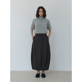 alpaca half knit (melange gray)