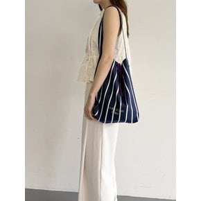 JOUER. Ayden Stripe Shoulder Bag. Navy