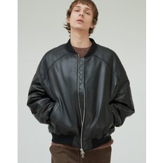 Italian nappa Lambskin Padding blouson Jumper