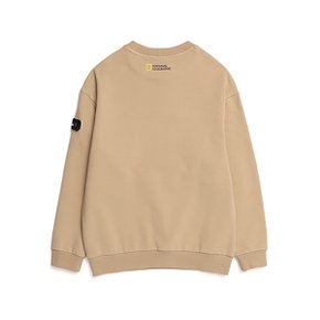 N213KSW050 3단 절개배색 맨투맨 BEIGE