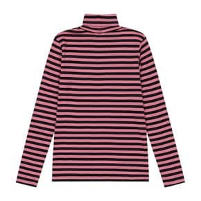 Striped turtleneck cotton t-shirt_3OA6E222571F
