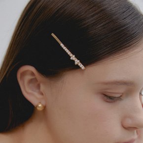 H294 Petit Ribbon Pearl Hair Pin