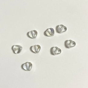 투명 하트 비즈 팔찌 목걸이 키링 만들기 공예 재료 구슬 DIY 악세...