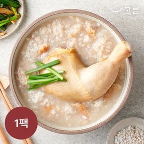 [고른] 통닭다리 누룽지 백숙 600g 1팩 (1팩, 1인분)