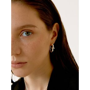 fINE Hoop(L)_Natural Silver