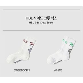 남녀공용 HBL 사이드 크루 삭스 UP223CSC51WHT