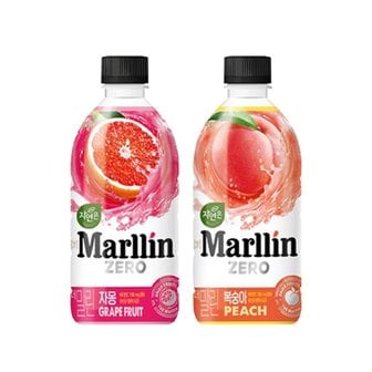  웅진 자연은 더말린 자몽 500ml 6페트 + 자연은 더말린 복숭아 500ml 6페트, 총 12페트