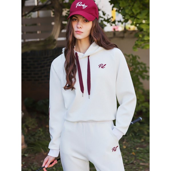 SET/후드 네오프렌 조거 팬츠세트 [아이보리+아이보리]