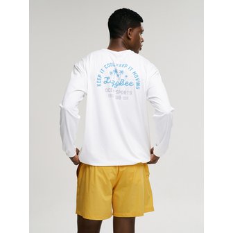 레이지비 [SET] 남여공용 에어프레쉬 스트링 롱 슬리브 + 스트레치 쇼츠 M 화이트