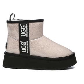 UGG 어그 클리어 클래식 프랫폼 부츠 크림색상 COATED CLASSIC PLATFORM