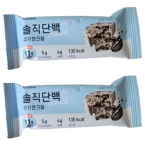 솔직단백 쿠키앤크림 단백질바프로틴바 40g x 3개