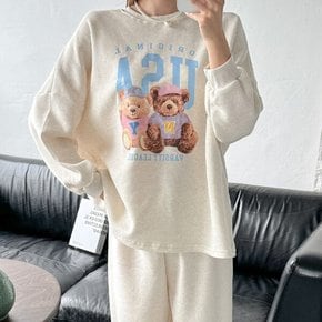 (SET)기모엔와이곰세트 겨울 여성 기모 세트