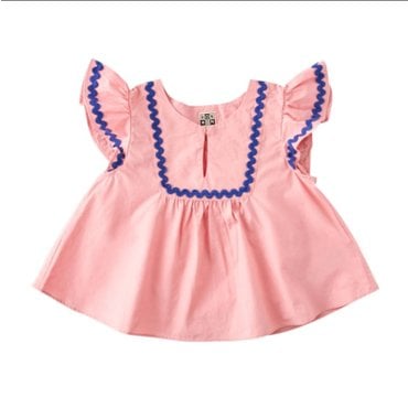BONTON BT-LP프릴소매블라우스 75-17T-313-04