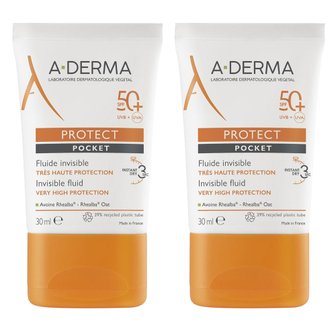 아더마 A-DERMA 아더마 퍼펙트 포켓 인비저블 플루이드 SPF 50+ 30ml 2개