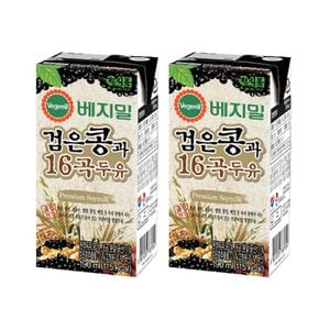  정식품 베지밀검은콩과 16곡두유 190ml 24팩