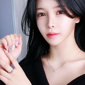 3부 다이아 귀걸이 천연 현대 G Si2 인비져블 선물 결혼 기념일 14K 18K