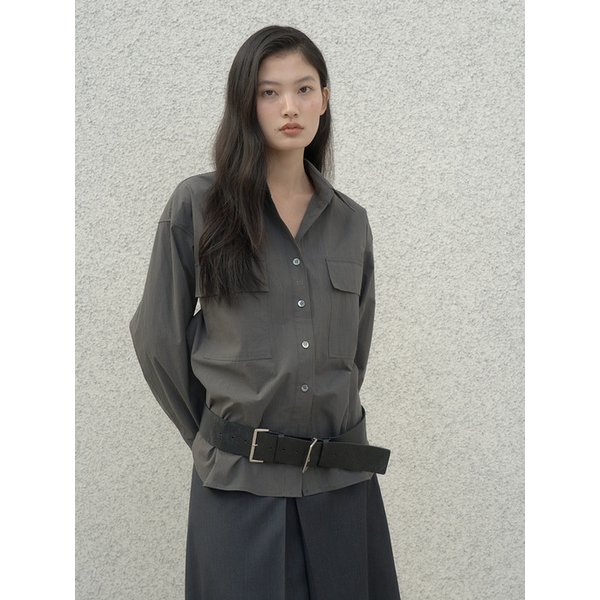 Out Pocket Shirt - [Charcoal]
