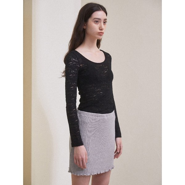 Lily skirt _ melange grey