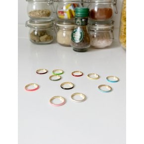 epoxy color layered ring (11colors)