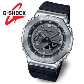 [지샥 정품] G-SHOCK 지얄오크 메탈 GM-2100-1A 옥타곤 방수 전자 군인시계