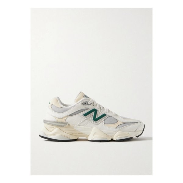 9060 고무 트리밍 텍스처 가죽 메시 스니커즈 오프 화이트 1647597352579659