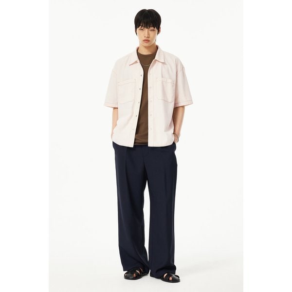 [MEN] 투포켓 데님 셔츠 9155221552006