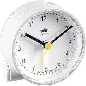 독일 브라운 탁상시계 Braun White 쿼츠Alarm Clock 1484535