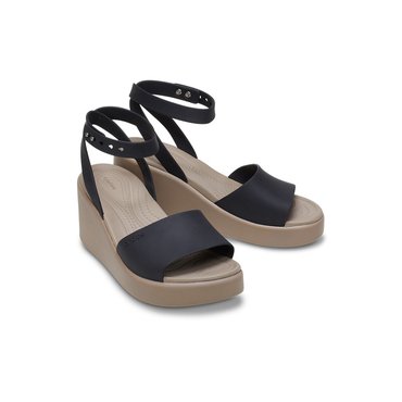 크록스 [WOMEN] 여성 BROOKLYN ANKLE STRAP WEDGE BKM (24SWSD209406)