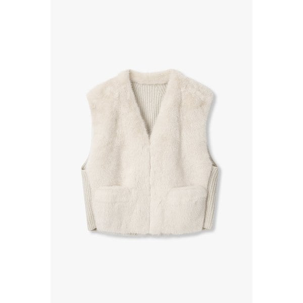 [리오더] 백 니트 밍크 베스트 7115450904206