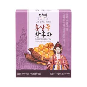 [본사직영] 다예 꿀 블렌딩 홍삼 황후차 티백 전통차 우려먹는차 5개입