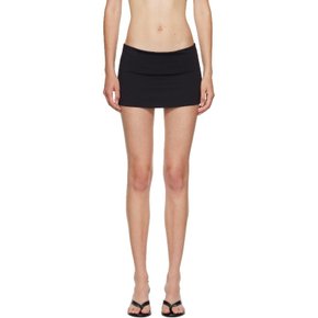 블랙 마이크로 스트레치 미니 스커트 C00301K021 Black