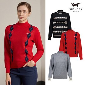 [최신상][Wolsey] 울시 24FW 여성 울블렌디드 니트 3종