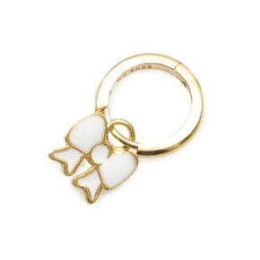 MINNIE BOW HOOP EARRING/ SS22015-WHITE