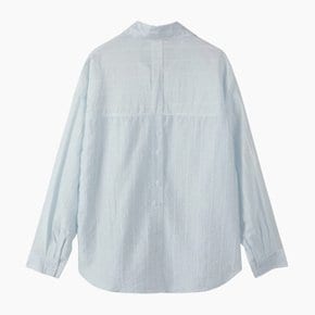 [Online Exclusive] 도트 스트라이프 쉬어 블라우스_SAWSZ1631BL