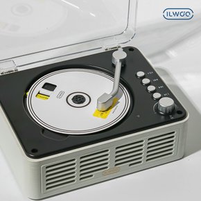 일우 휴대용 무선 CD플레이어8 IW-L24 블루투스 탁상용 FM라디오 USB 턴테이블ST