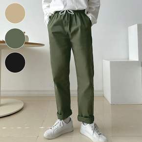 남성 일자핏 면 밴딩 팬츠 ON-PTA-QWFN0Z3B