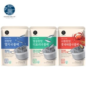멸치꽃게해물디포리 국물 다시팩 3종