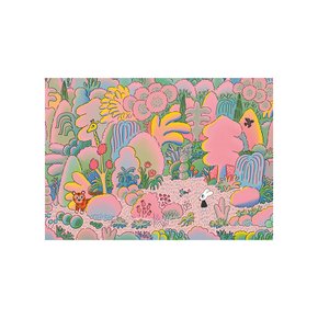 A3 포스터 Pink Forest, 굴리굴리