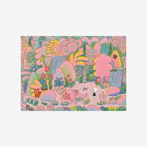 A3 포스터 Pink Forest, 굴리굴리
