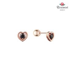 14K 블랙스피넬 피어싱(싱글) 라벨르 RS1407
