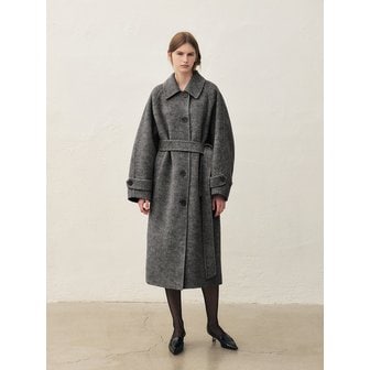 모한 RTF ALPACA BALMACAAN COAT [HAND MADE]_CHARCOAL-HERRINGBONE