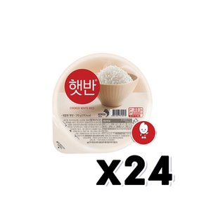 CJ 햇반 백미밥 간편즉석밥 210g x 24개